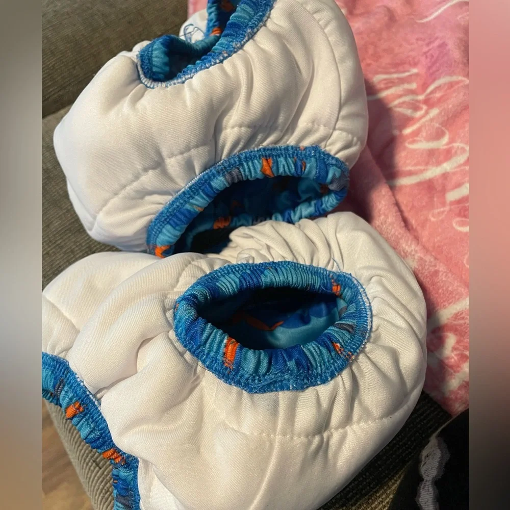 Blue Shark Swim Diapers set of 2